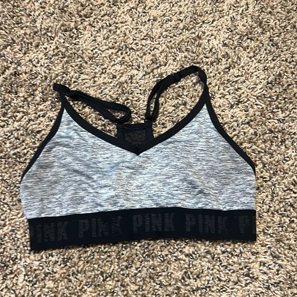 pink sports bra